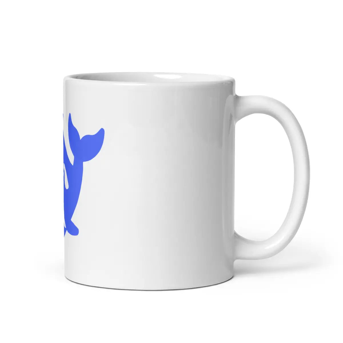 DeepSeek White Glossy Mug