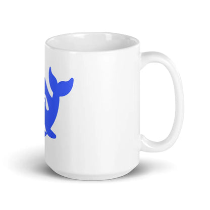 DeepSeek White Glossy Mug