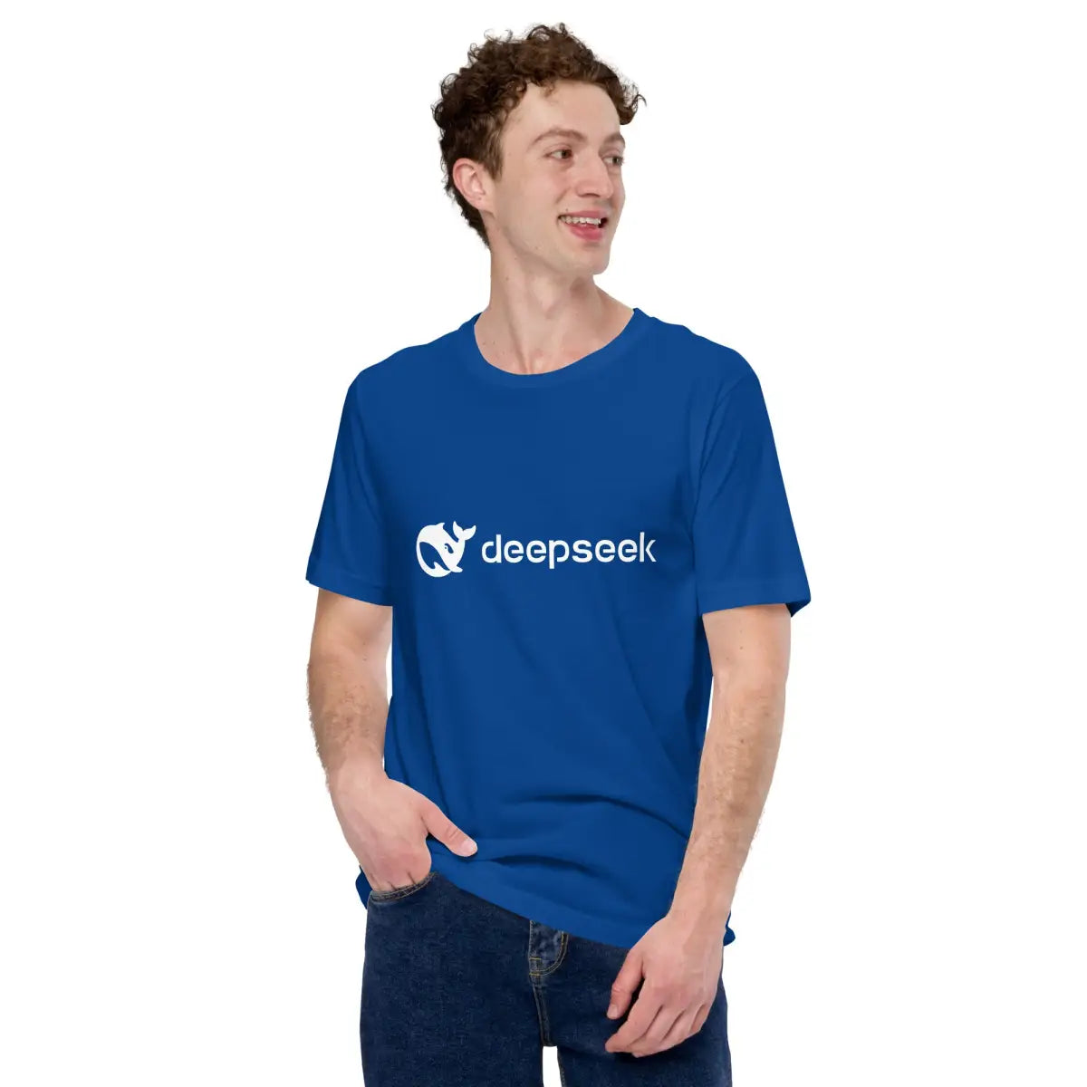 DeepSeek White Logo T-Shirt (unisex)