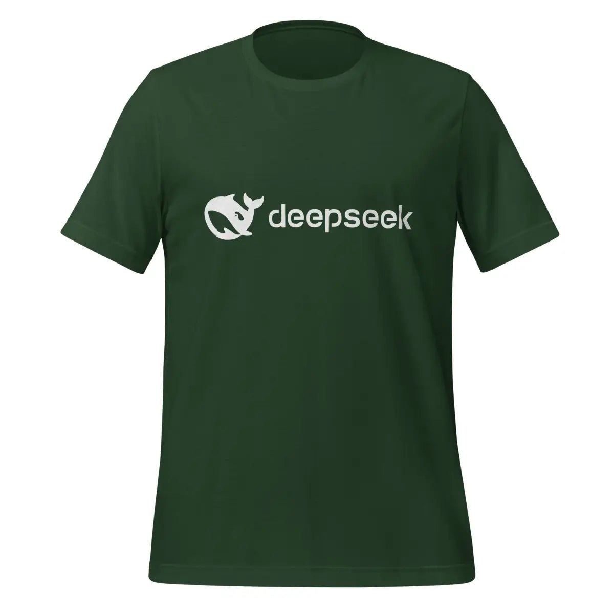 DeepSeek White Logo T-Shirt (unisex) - Forest / M