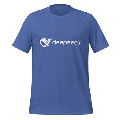 DeepSeek White Logo T-Shirt (unisex) - Heather True Royal / M