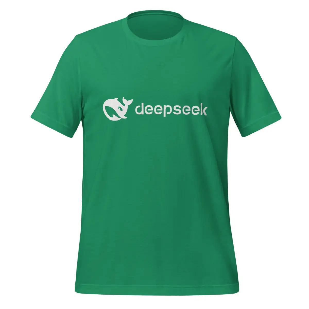 DeepSeek White Logo T-Shirt (unisex) - Kelly / M