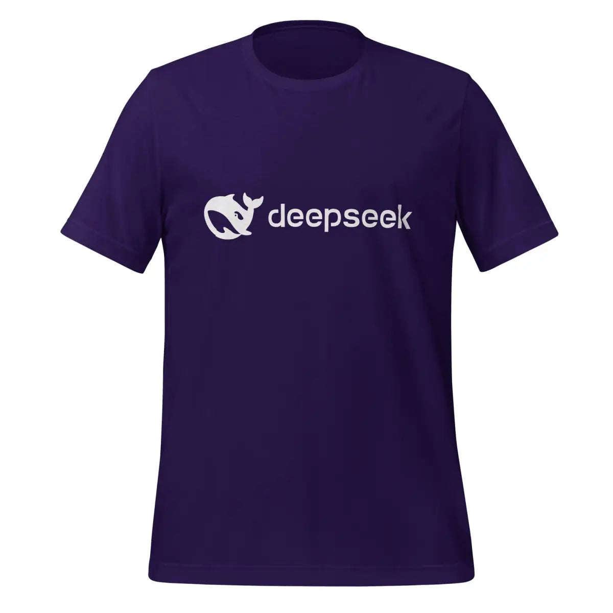 DeepSeek White Logo T-Shirt (unisex) - Team Purple / M