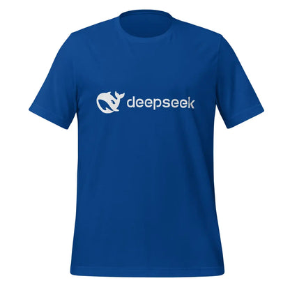 DeepSeek White Logo T-Shirt (unisex) - True Royal / M