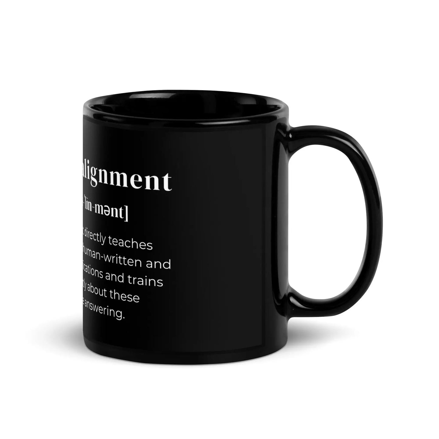 Definition of Deliberative Alignment Black Glossy Mug