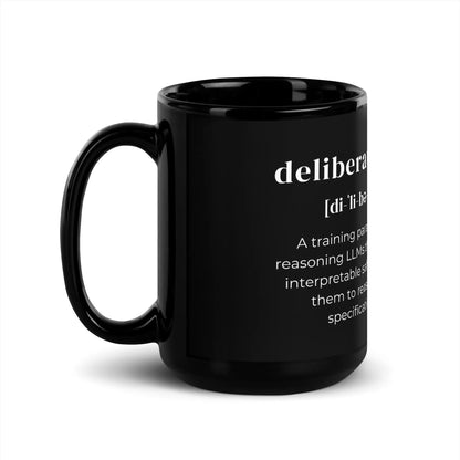 Definition of Deliberative Alignment Black Glossy Mug