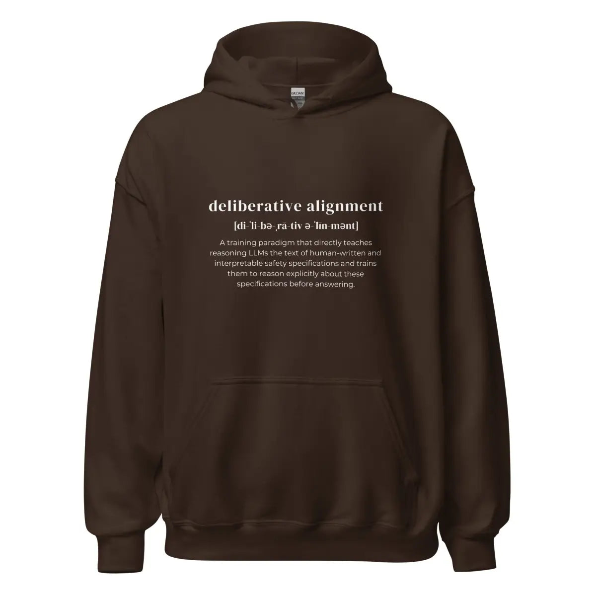 Definition of Deliberative Alignment Hoodie (unisex) - Dark Chocolate / M