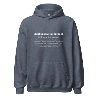 Definition of Deliberative Alignment Hoodie (unisex) - Heather Sport Dark Navy / M