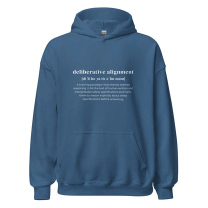 Definition of Deliberative Alignment Hoodie (unisex) - Indigo Blue / M