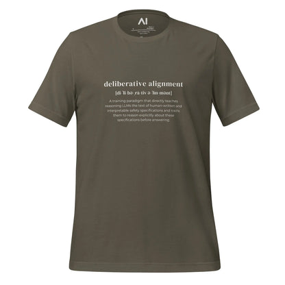 Definition of Deliberative Alignment T-Shirt (unisex) - Army / M