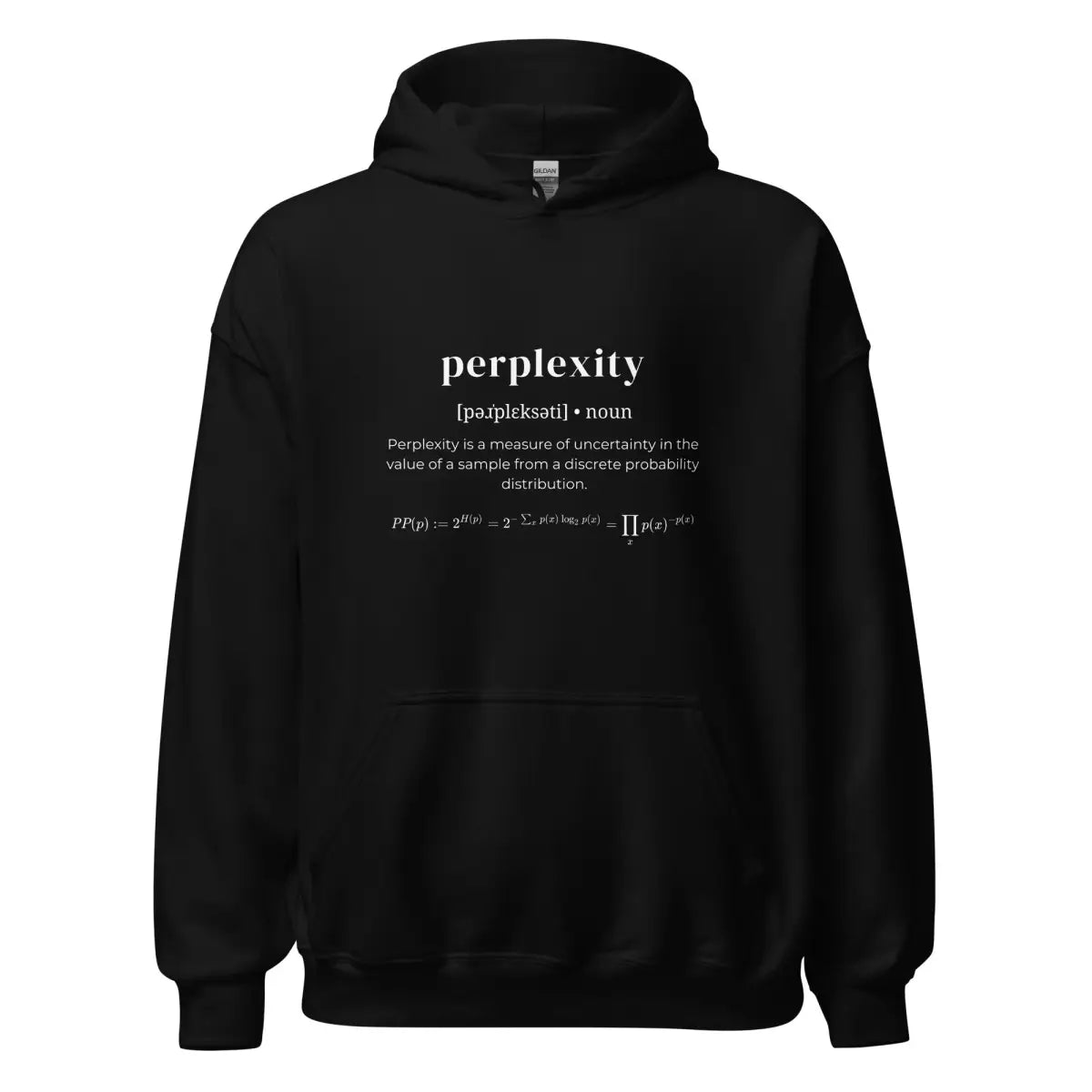 Definition of Perplexity Hoodie (unisex) - Black / M