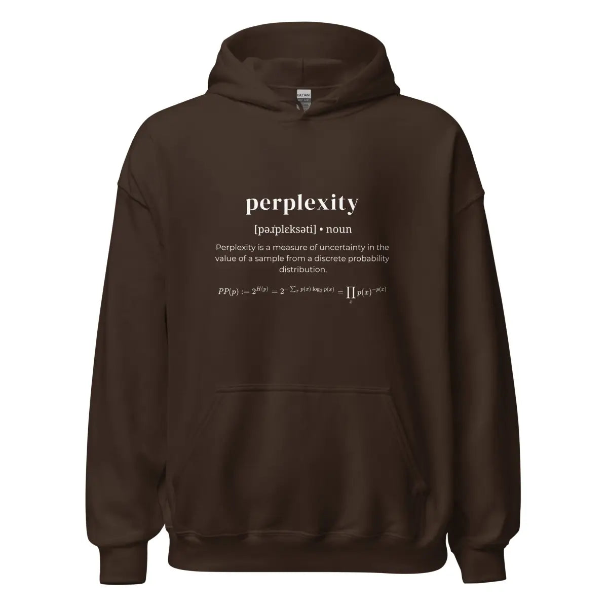 Definition of Perplexity Hoodie (unisex) - Dark Chocolate / M