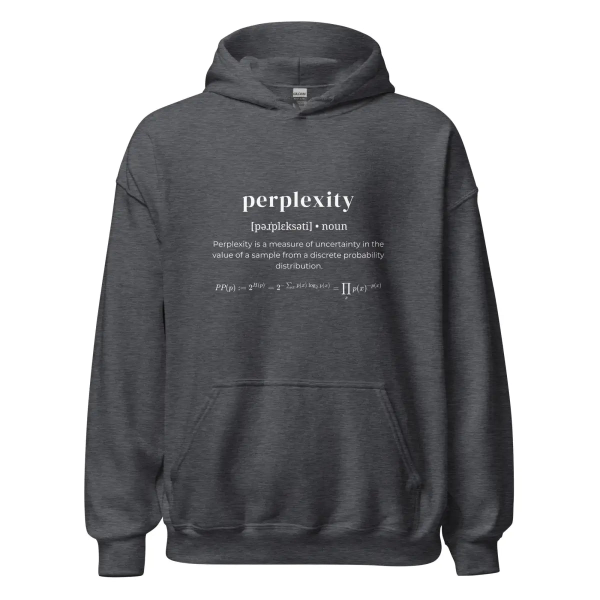 Definition of Perplexity Hoodie (unisex) - Dark Heather / M