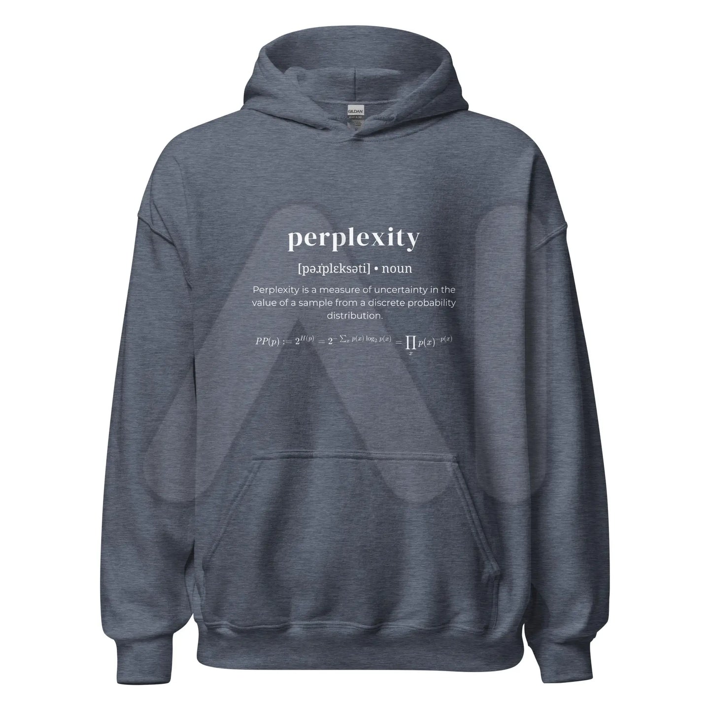 Definition of Perplexity Hoodie (unisex) - Heather Sport Dark Navy / M