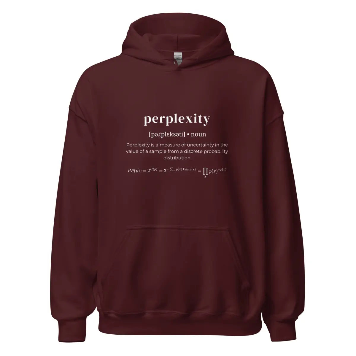 Definition of Perplexity Hoodie (unisex) - Maroon / M