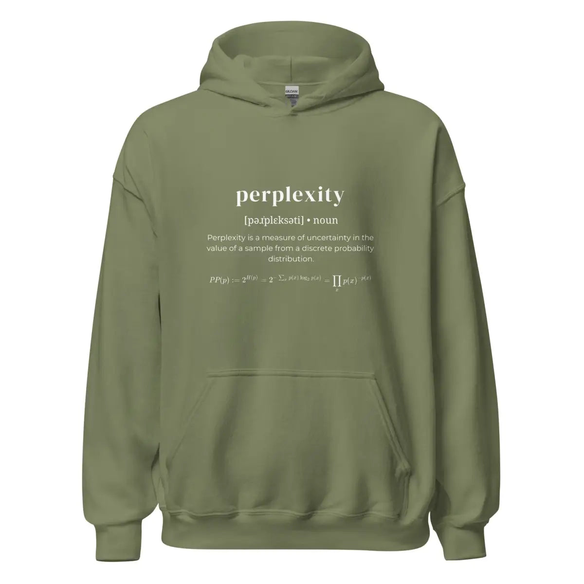 Definition of Perplexity Hoodie (unisex) - Military Green / M