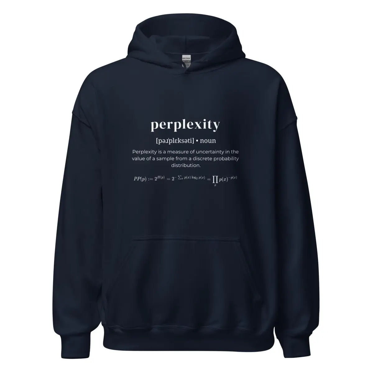 Definition of Perplexity Hoodie (unisex) - Navy / M