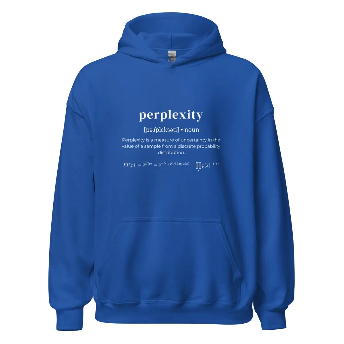 Definition of Perplexity Hoodie (unisex) - Royal / M