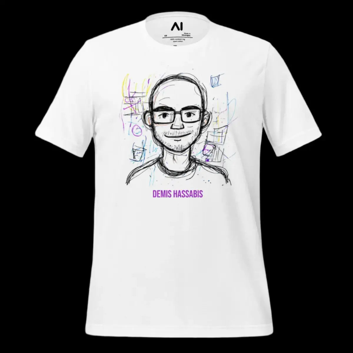 Demis Hassabis Sketch T-Shirt (unisex)