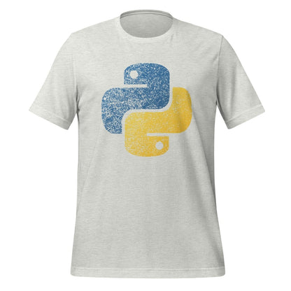 Distressed Python Icon T - Shirt (unisex) - Ash - AI Store