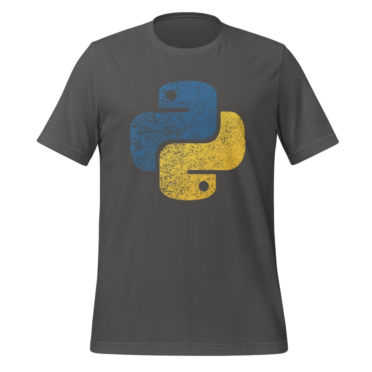 Distressed Python Icon T - Shirt (unisex) - Asphalt - AI Store