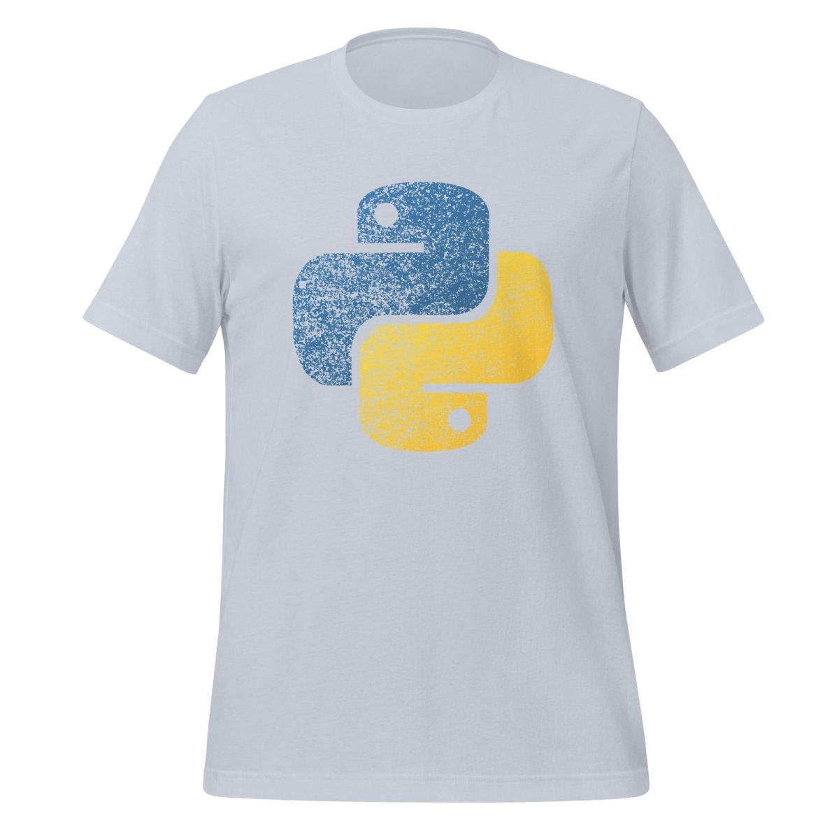 Distressed Python Icon T - Shirt (unisex) - Light Blue - AI Store