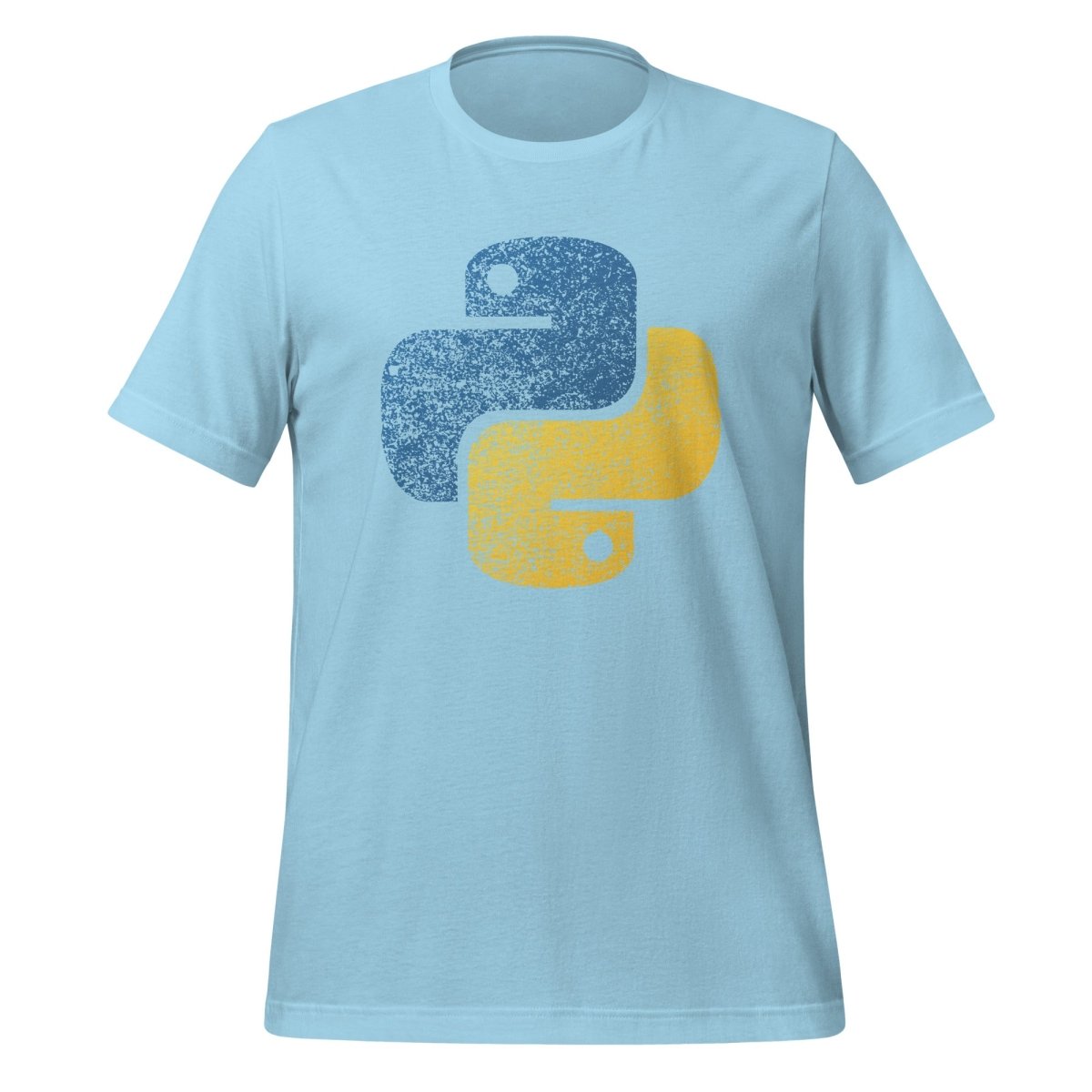 Distressed Python Icon T - Shirt (unisex) - Ocean Blue - AI Store