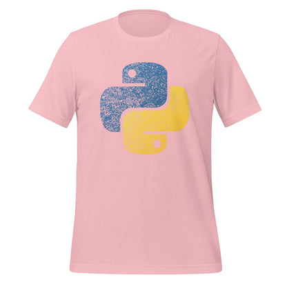 Distressed Python Icon T - Shirt (unisex) - Pink - AI Store