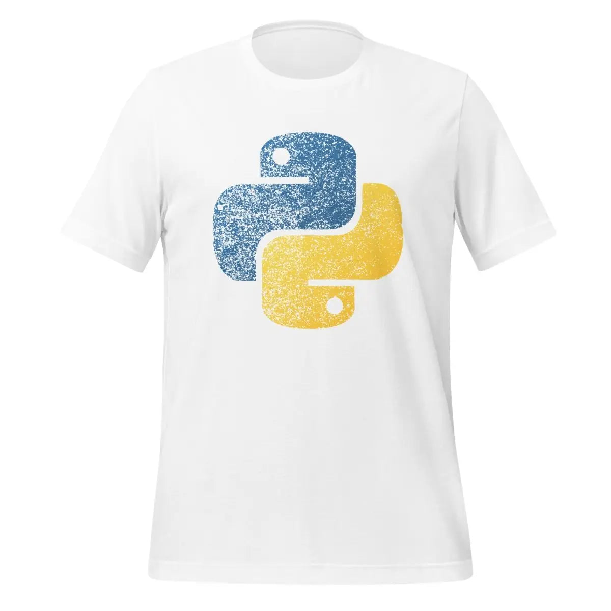 Distressed Python Icon T-Shirt (unisex) - White / M