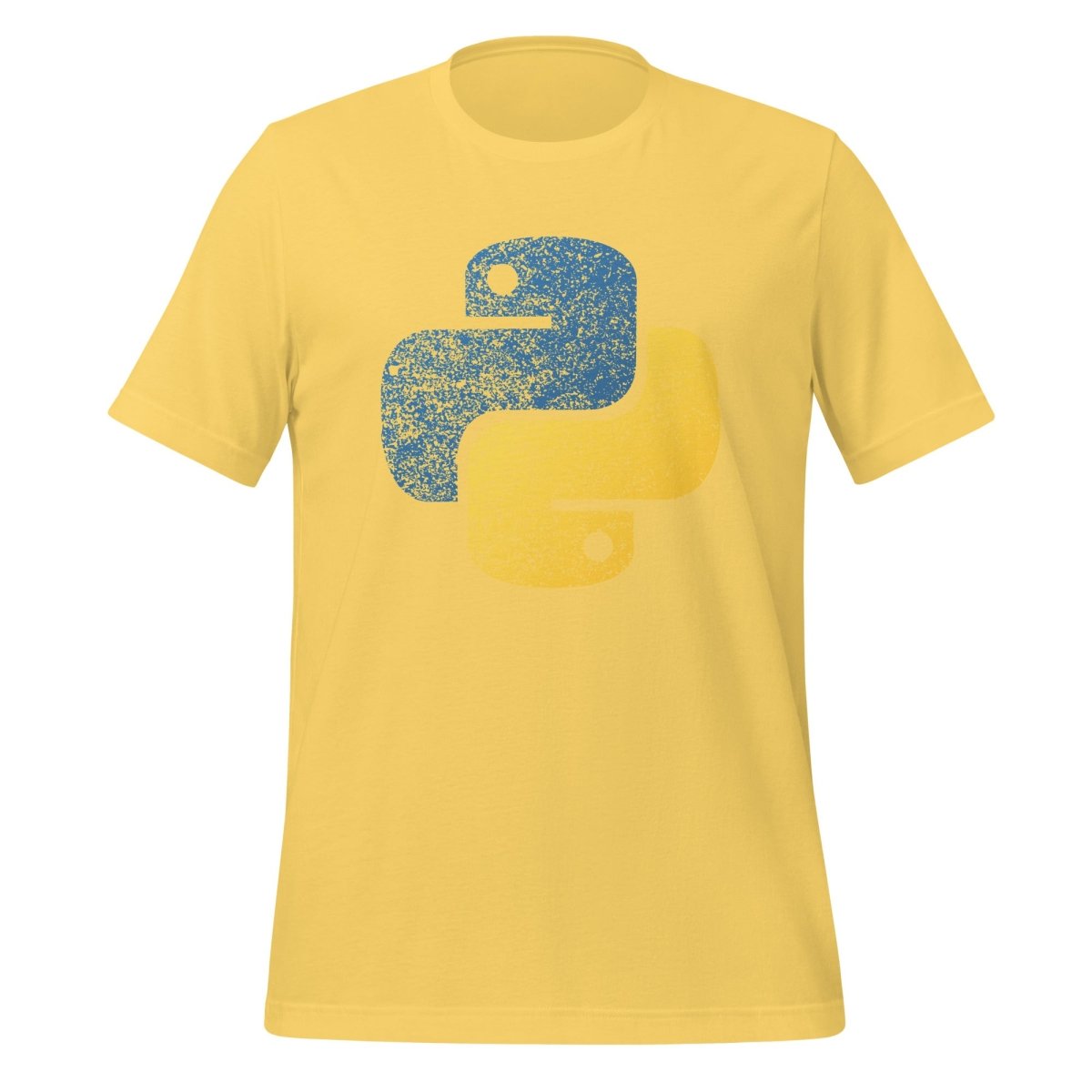 Distressed Python Icon T - Shirt (unisex) - Yellow - AI Store