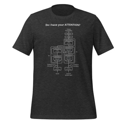 Do I have your ATTENTION? T-Shirt (unisex) - Dark Grey Heather / M