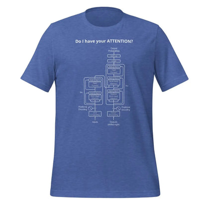 Do I have your ATTENTION? T-Shirt (unisex) - Heather True Royal / M