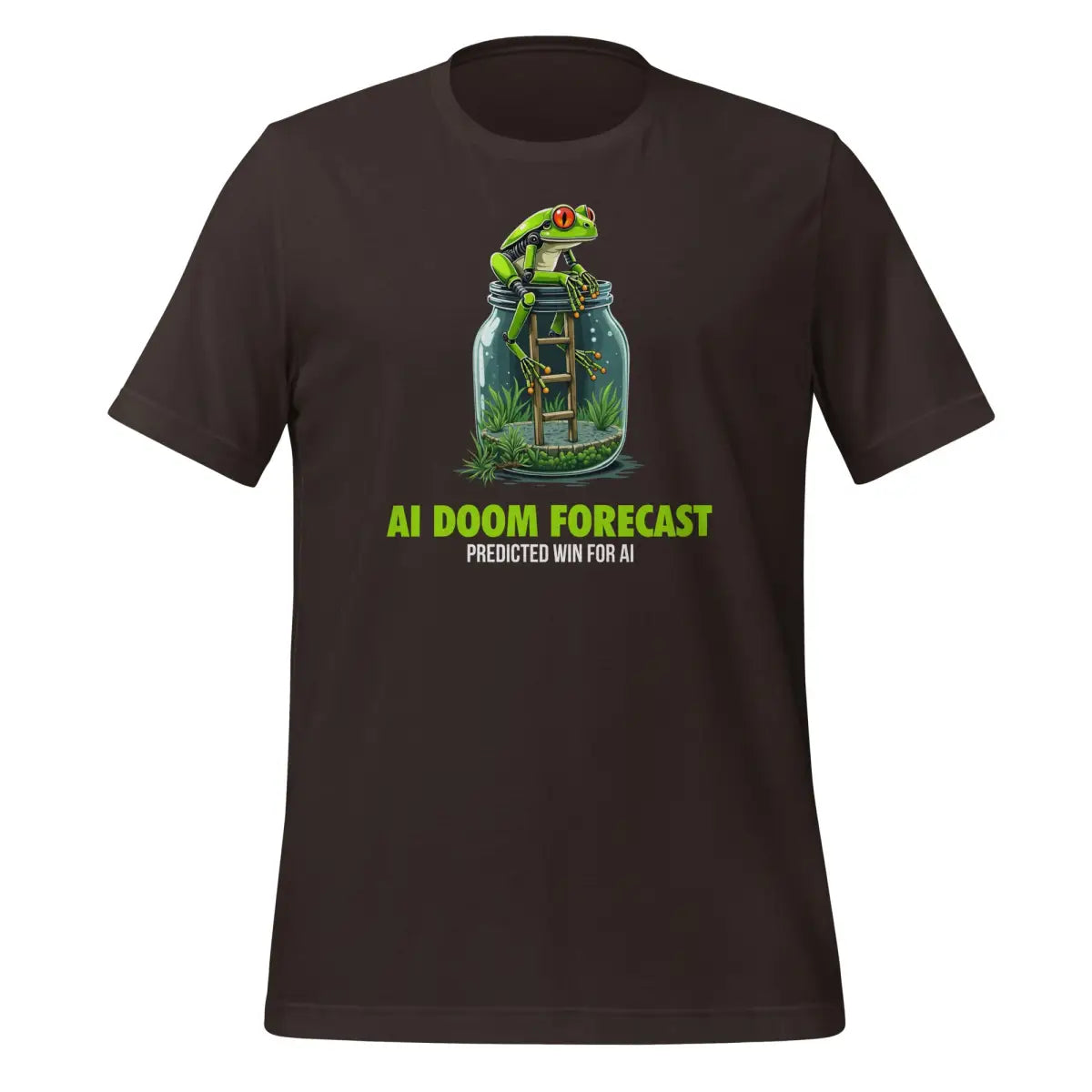 The Doom Predicted Win for Ai T-shirt (unisex) Brown / m.