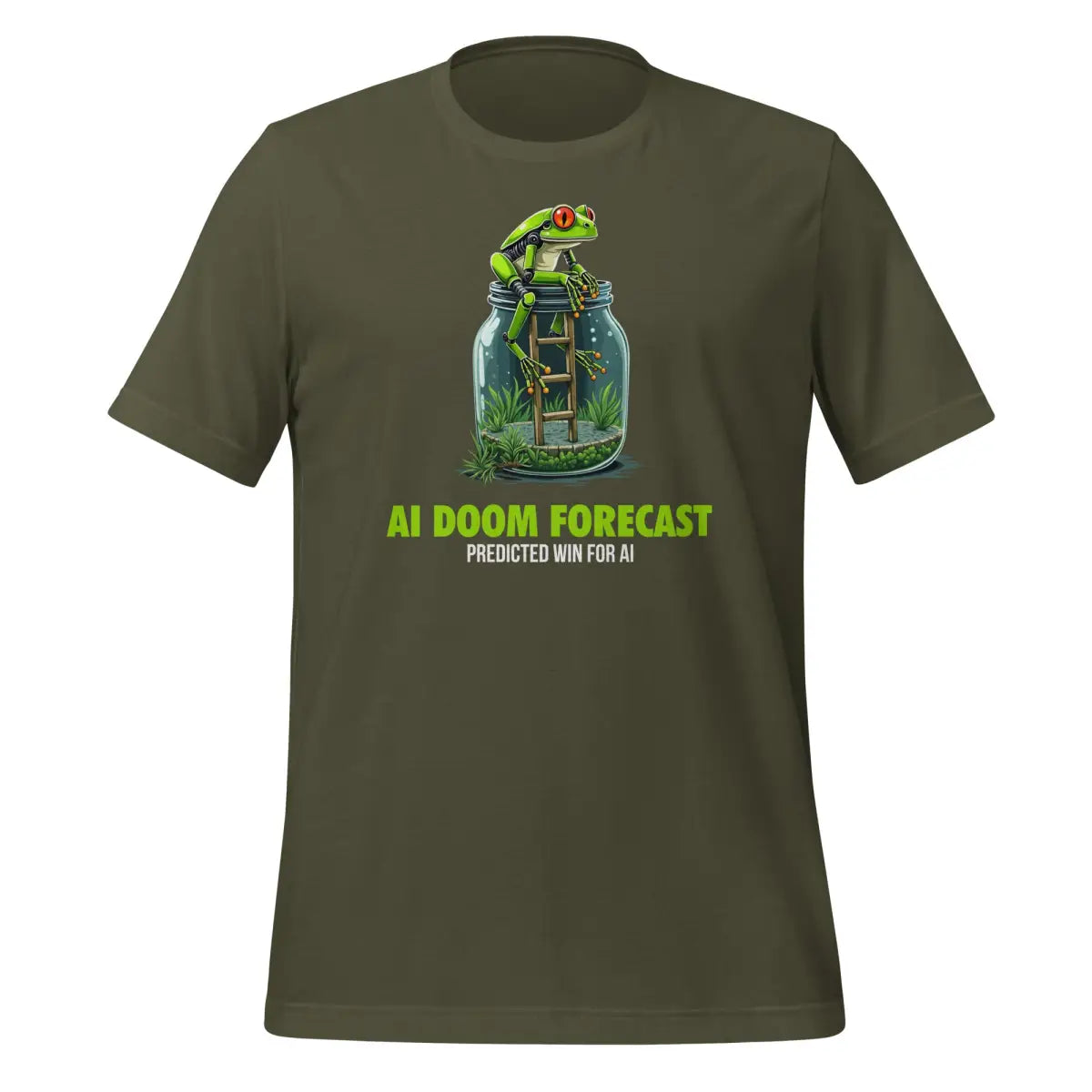 The Doom Predicted Win for Ai T-shirt (unisex) Military Green / m.