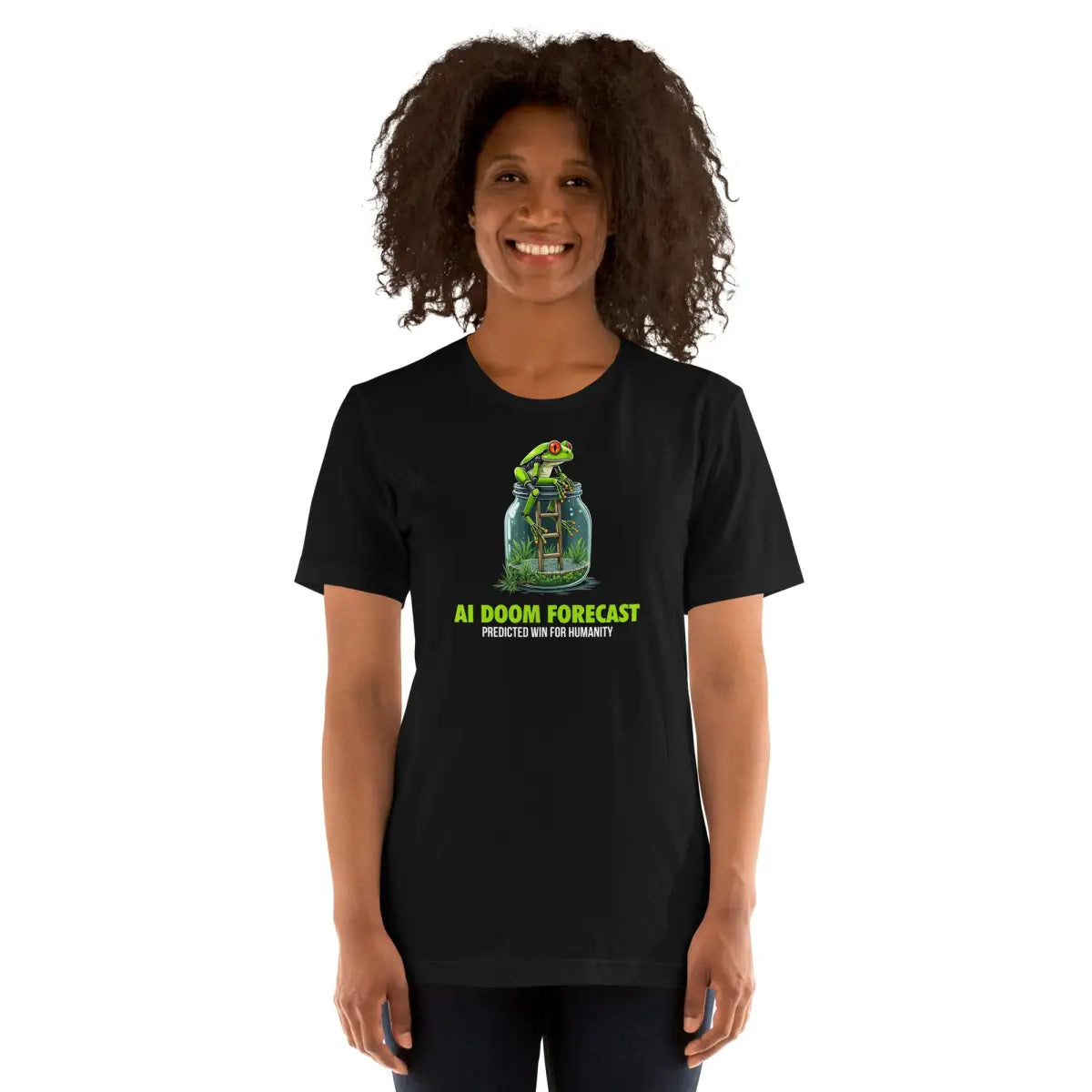 The Doom Predicted Win for Humanity T-shirt (unisex).