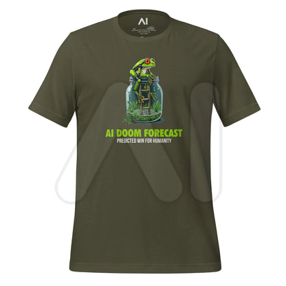 Doom Predicted Win for Humanity T-Shirt (unisex) - Military Green / M