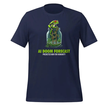 The Doom Predicted Win for Humanity T-shirt (unisex) Navy / m.