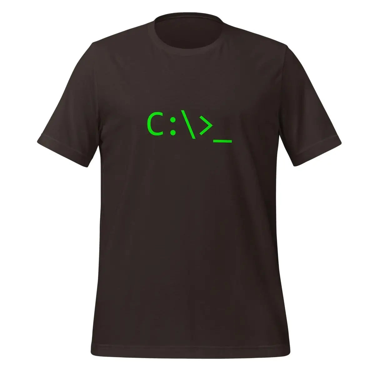 The Dos Command Prompt T-shirt (unisex) Brown / m.