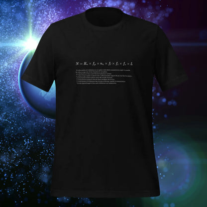 Drake Equation Explained T-Shirt (unisex)