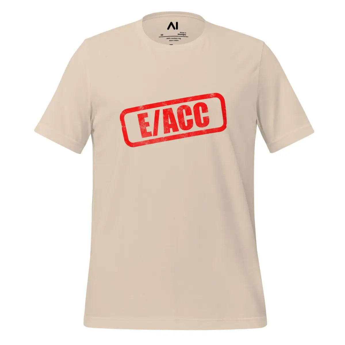 E/ACC Stamp T-Shirt 2 (unisex) - Soft Cream / M