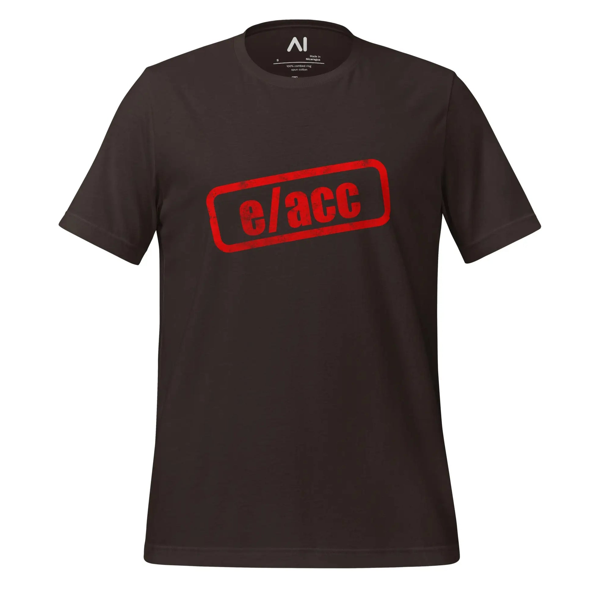 e/acc Stamp T-Shirt (unisex) - Brown / M