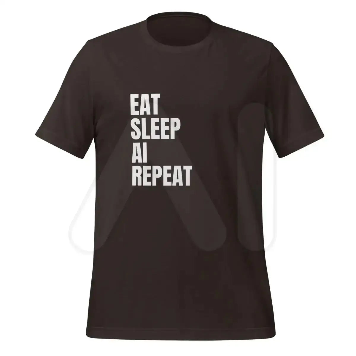 EAT SLEEP AI REPEAT T-Shirt 1 (unisex) - Brown / M