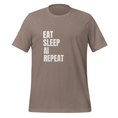 EAT SLEEP AI REPEAT T - Shirt 1 (unisex) - Pebble - AI Store