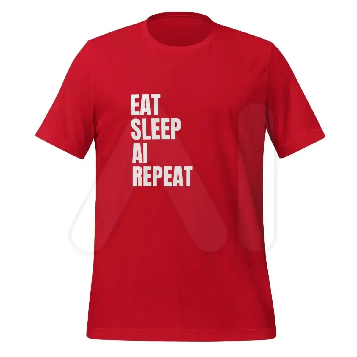 EAT SLEEP AI REPEAT T-Shirt 1 (unisex) - Red / M