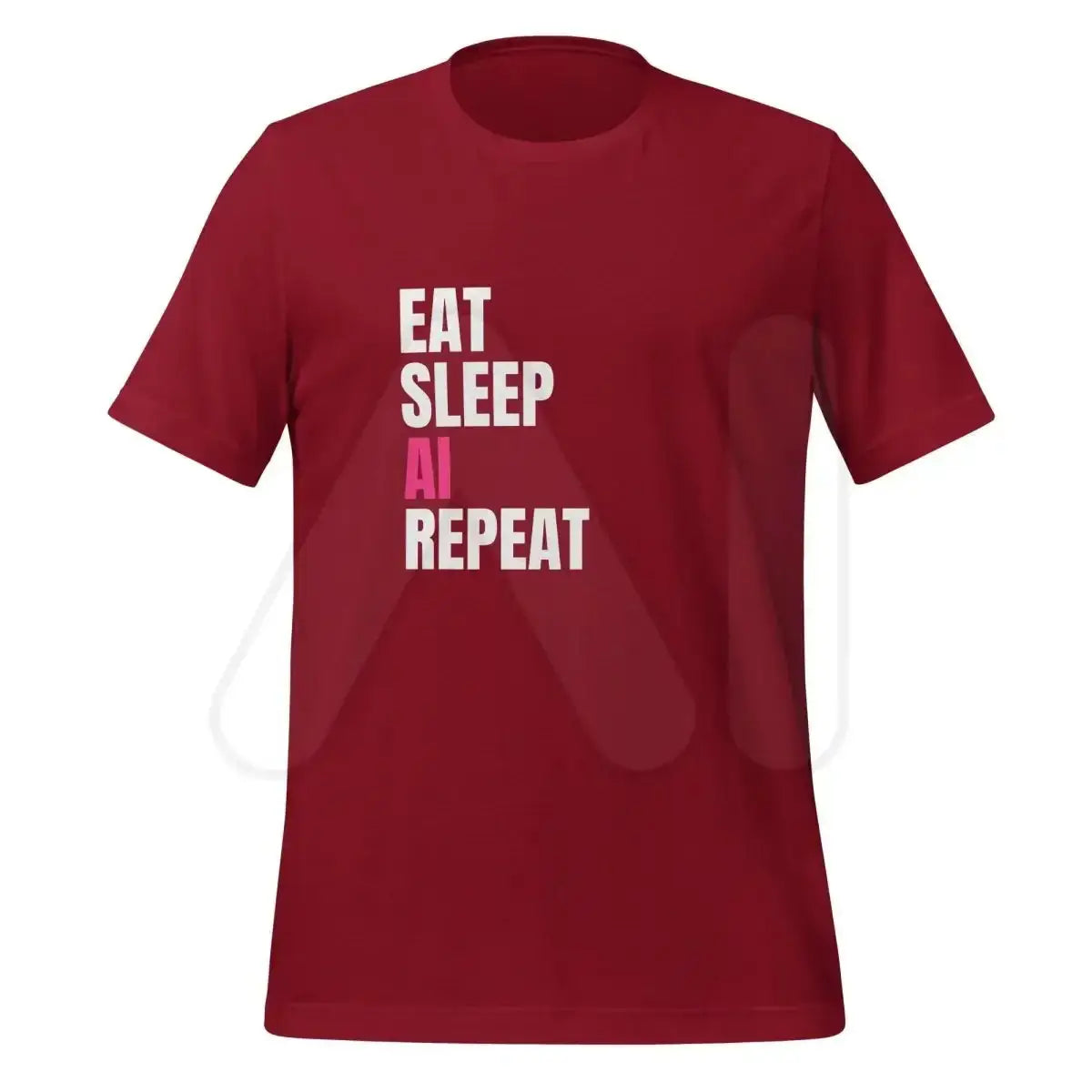 EAT SLEEP AI REPEAT T-Shirt 2 (unisex) - Cardinal / M