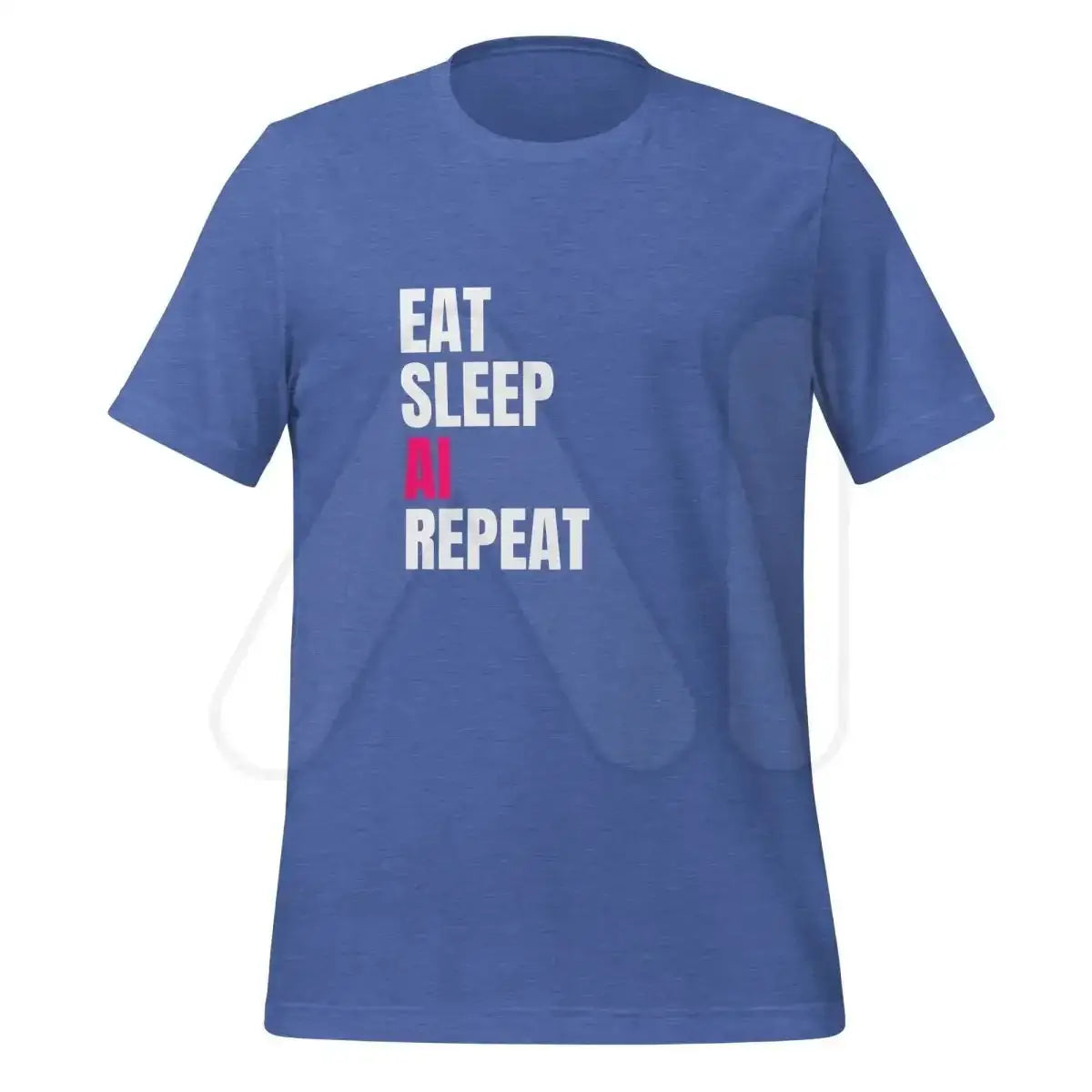 EAT SLEEP AI REPEAT T-Shirt 2 (unisex) - Heather True Royal / M