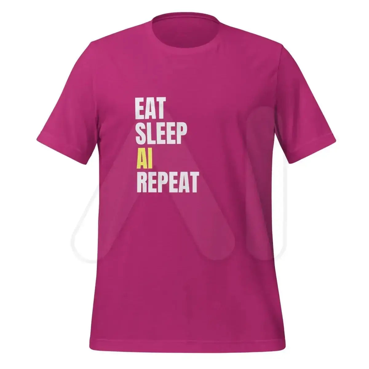 EAT SLEEP AI REPEAT T-Shirt 3 (unisex) - Berry / M