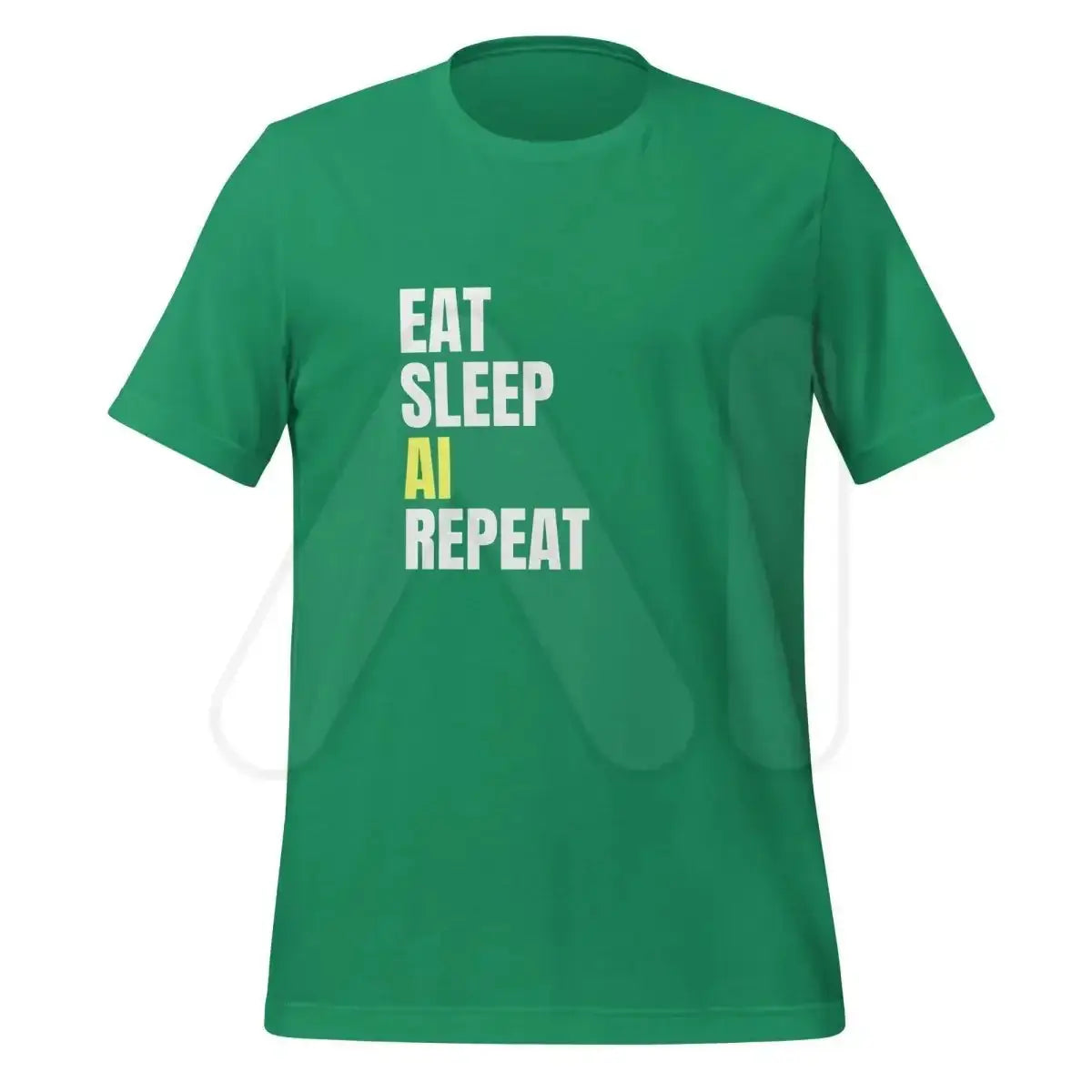 EAT SLEEP AI REPEAT T-Shirt 3 (unisex) - Kelly / M