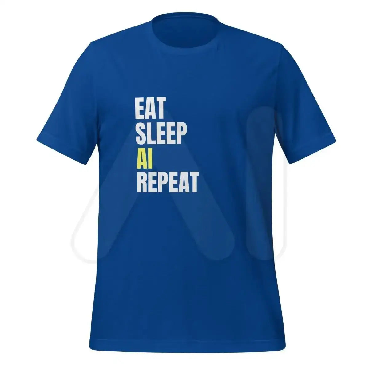 EAT SLEEP AI REPEAT T-Shirt 3 (unisex) - True Royal / M