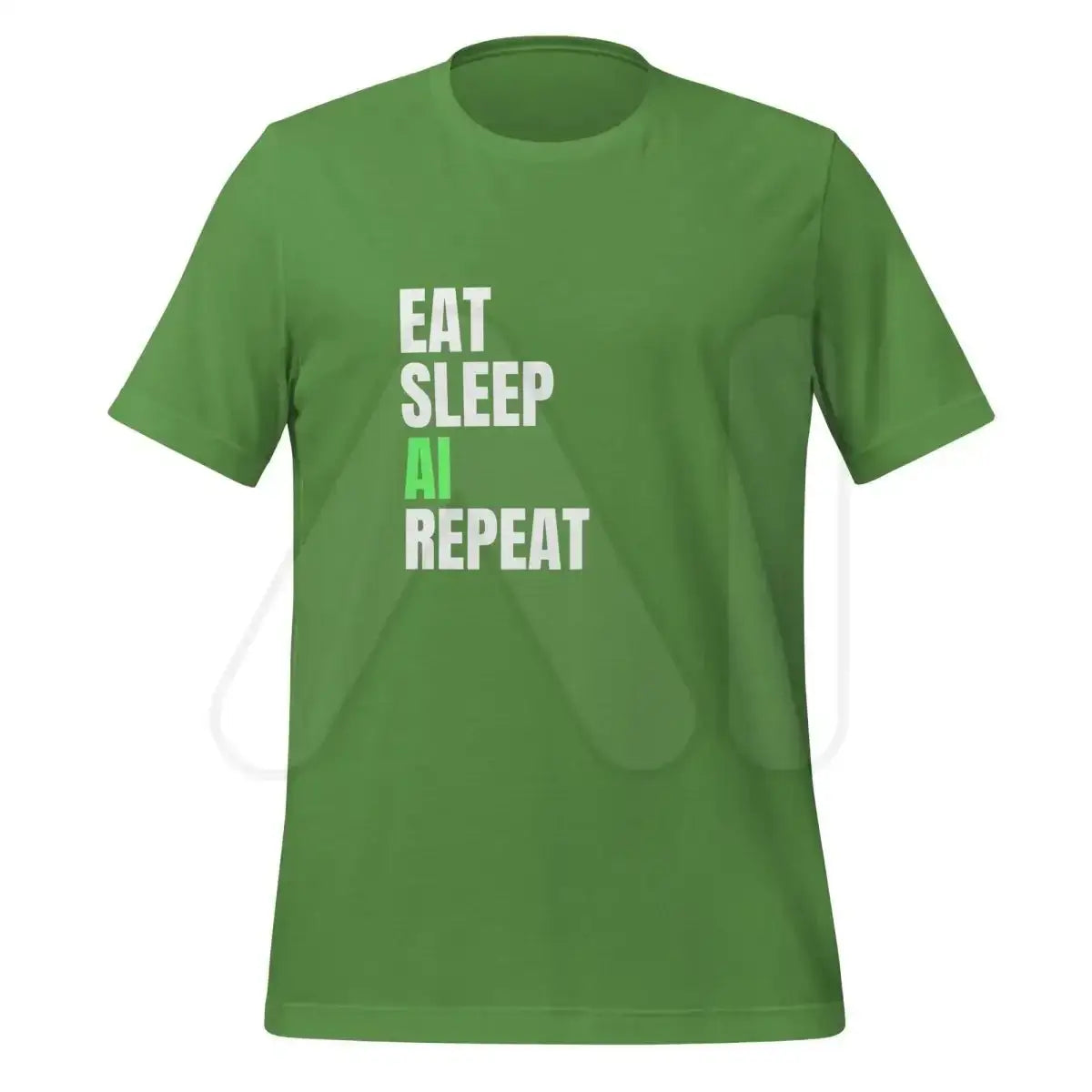 EAT SLEEP AI REPEAT T-Shirt 4 (unisex) - Leaf / M